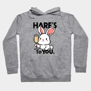 Funny Rabbit Shirt, Drinking T-Shirt, Bunny Shirt, Cute Animal, Easter Shirt, Hares To You - Rabbit Lover Gift, Rabbit TShirt Hoodie